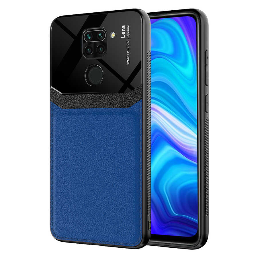 Xiaomi Uyumlu Redmi Note 9 Kılıf ​Tuhatu Emiks Kapak-Lacivert