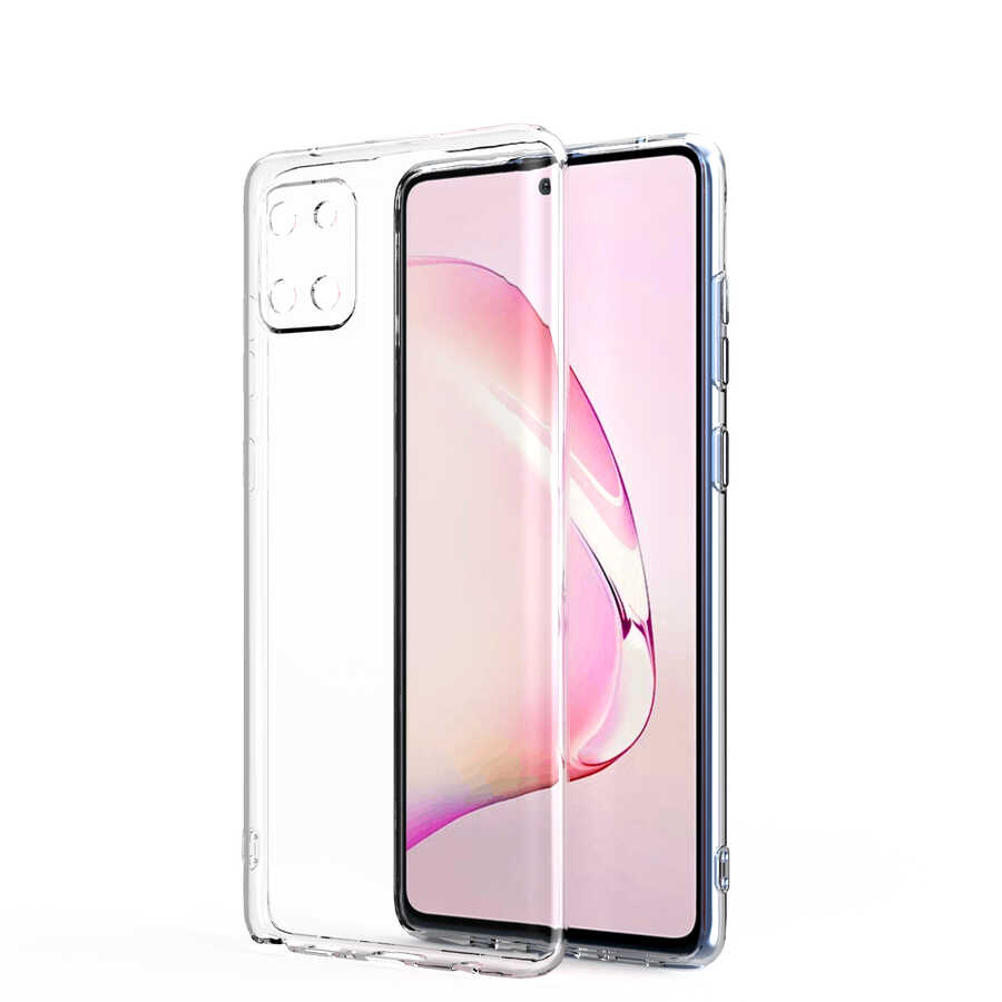 Galaxy Uyumlu A81 (Note 10 Lite) Kılıf Tuhatu Kamera Korumalı Süper Silikon Kapak