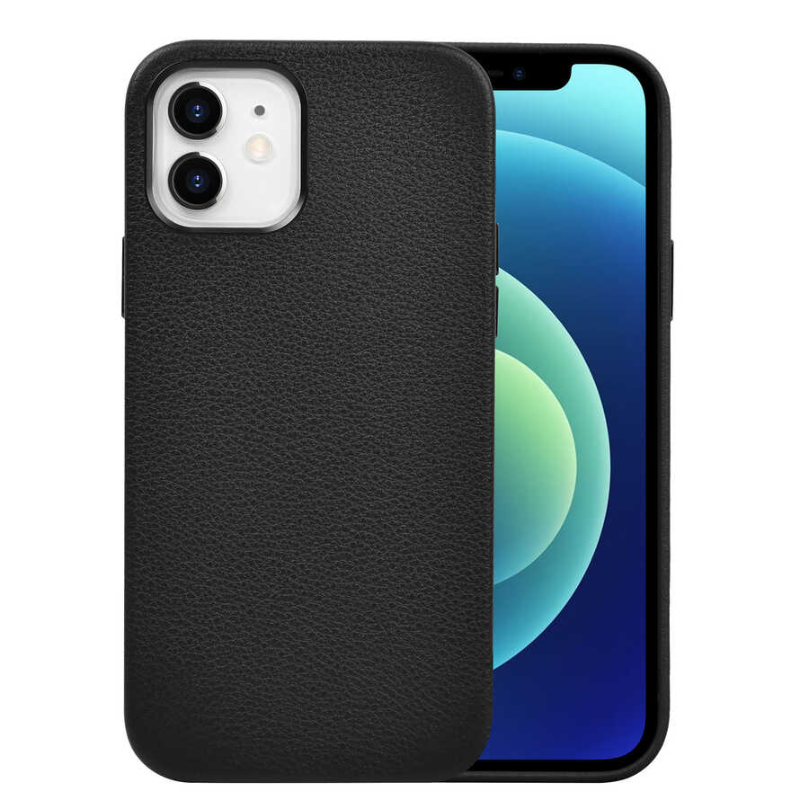 iPhone Uyumlu 12 Kılıf Wiwu Calfskin Kapak