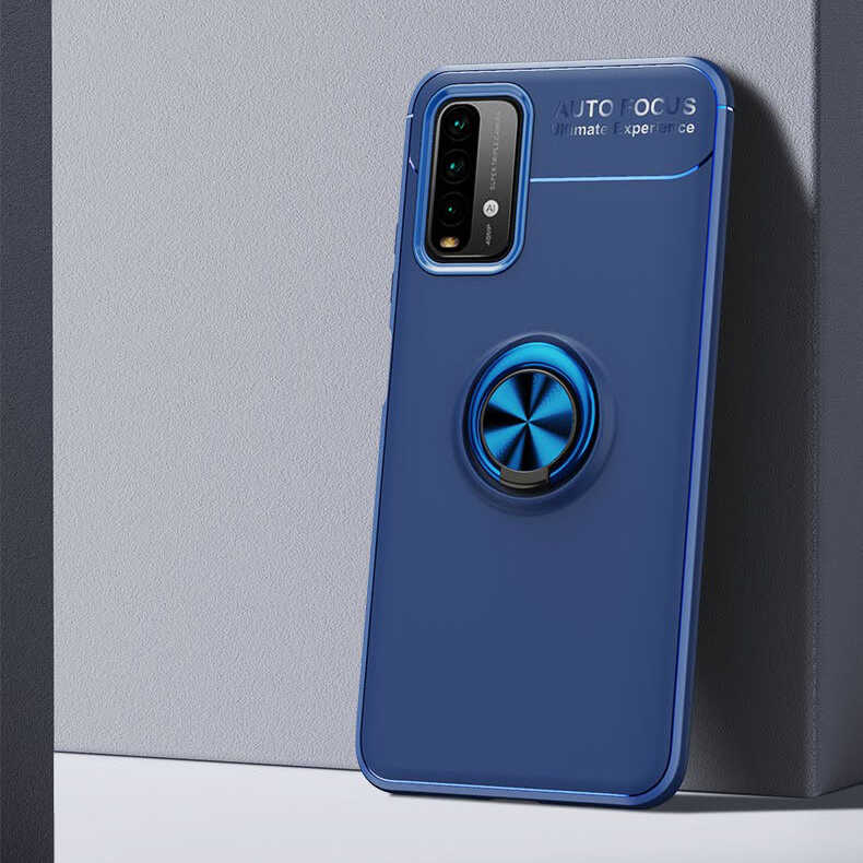 Xiaomi Uyumlu Redmi 9T Kılıf Tuhatu Ravel Silikon Kapak-Mavi