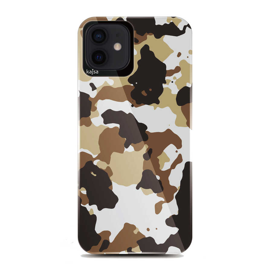 iPhone Uyumlu 12 Kılıf Kajsa Camo Kapak-No4