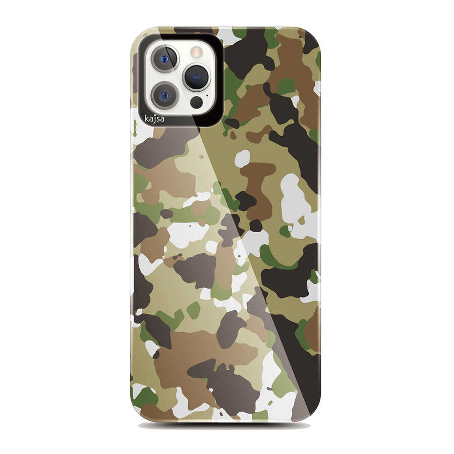 iPhone Uyumlu 12 Pro Kılıf Kajsa Camo Kapak-No2