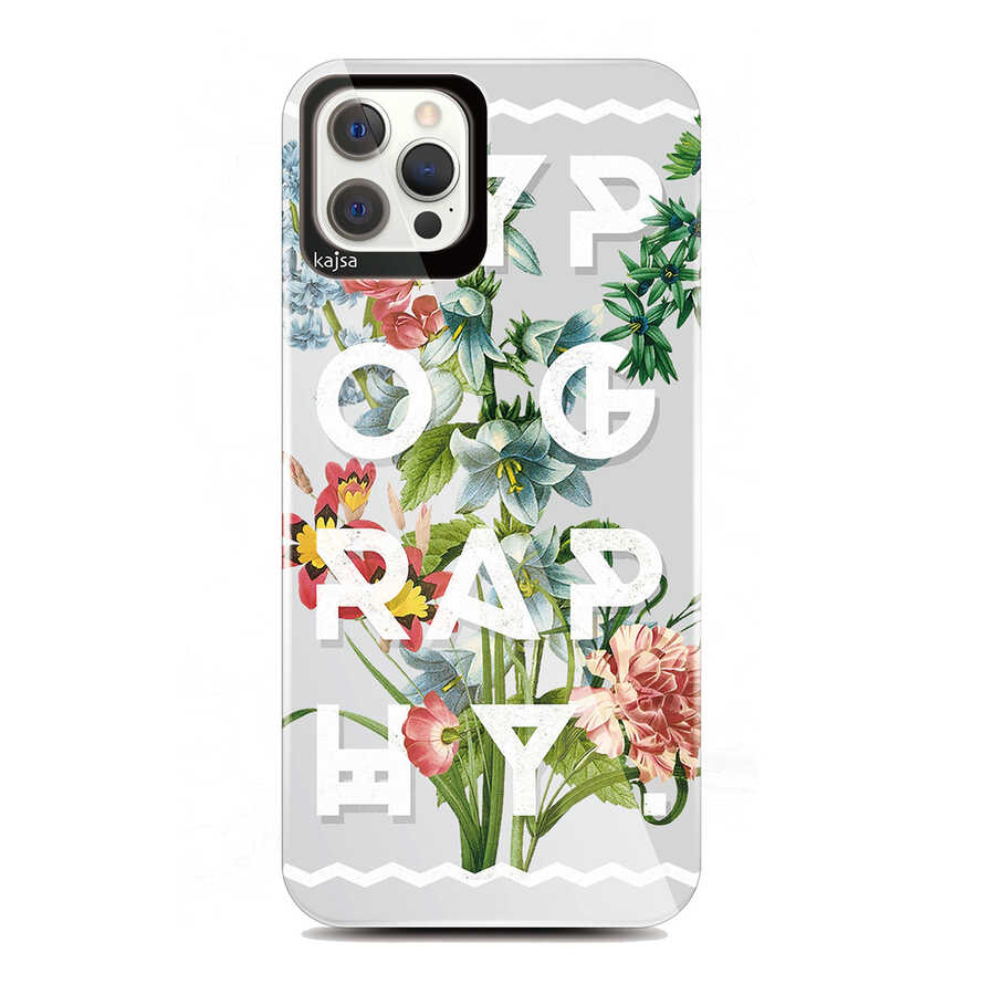 iPhone Uyumlu 12 Pro Kılıf Kajsa Floral Kapak-No1