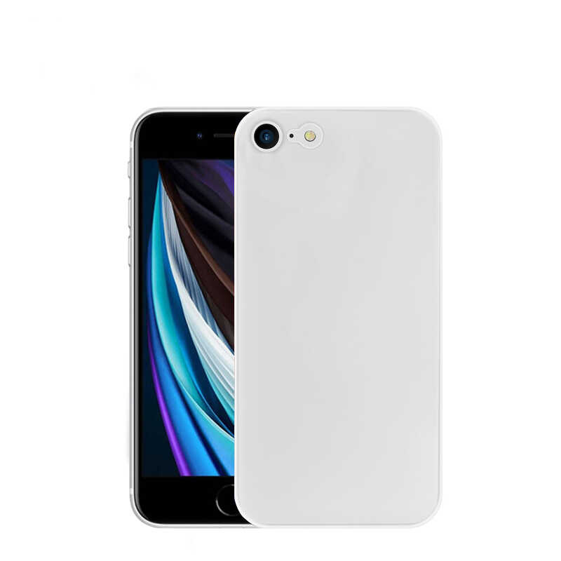 iPhone Uyumlu SE 2020 Kılıf ​​​​​Wiwu Skin Nano PP Kapak-Beyaz