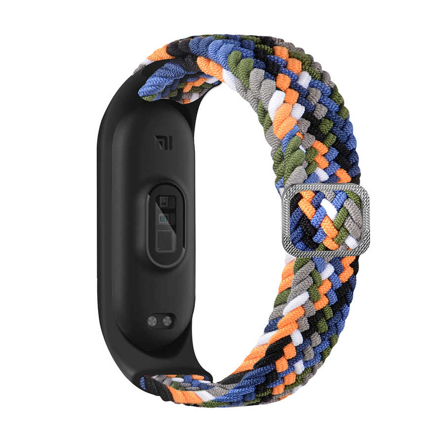 Xiaomi Uyumlu Mi Band 3 KRD-49 Örgü Kordon-Denim