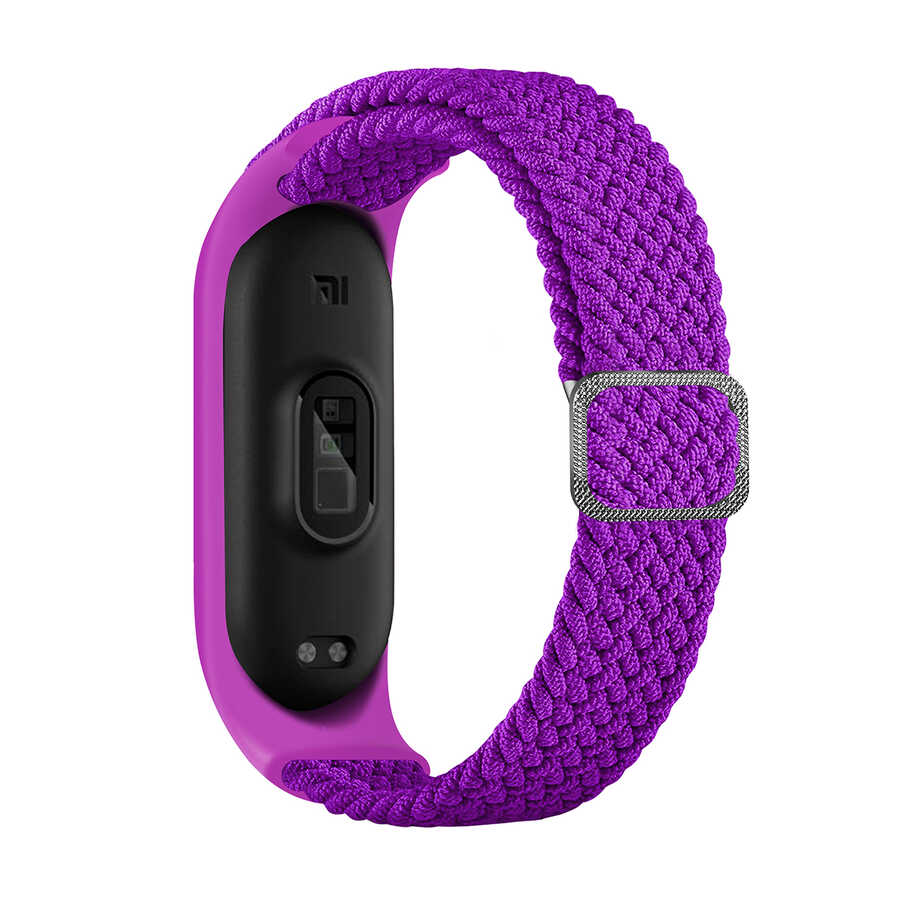 Xiaomi Uyumlu Mi Band 3 KRD-49 Örgü Kordon-Pitaya