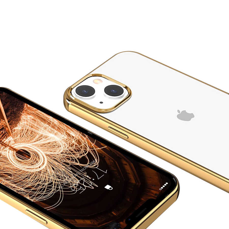 iPhone Uyumlu 13 Kılıf Tuhatu Leader Kapak-Gold