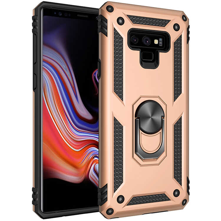 Galaxy Uyumlu Note 9 Kılıf Tuhatu Tank Kapak-Gold