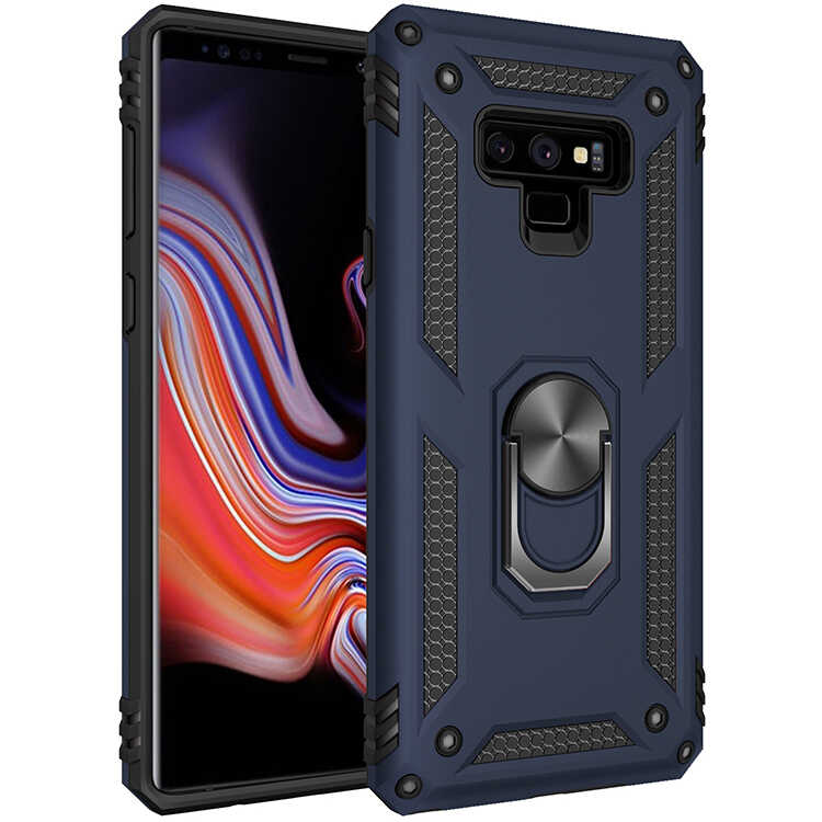 Galaxy Uyumlu Note 9 Kılıf Tuhatu Tank Kapak-Mavi