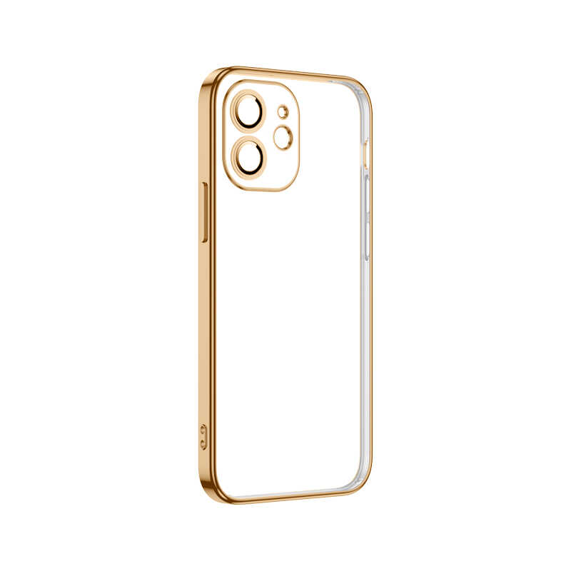 iPhone Uyumlu 11 Kılıf Tuhatu Krep Kapak-Gold