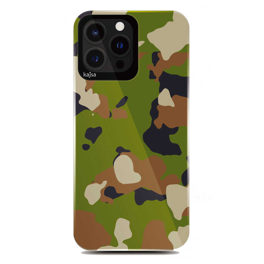 iPhone Uyumlu 13 Pro Kılıf Kajsa Camo Kapak