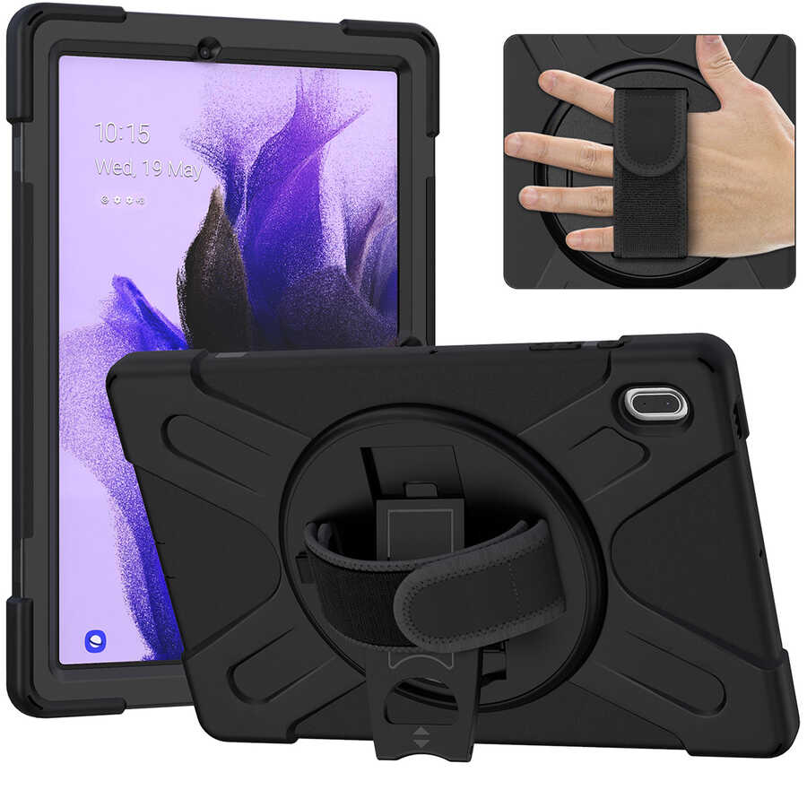 Galaxy Uyumlu Tab S7 FE LTE (T737-T736-T733-T730) Tuhatu Defender Tablet Silikon