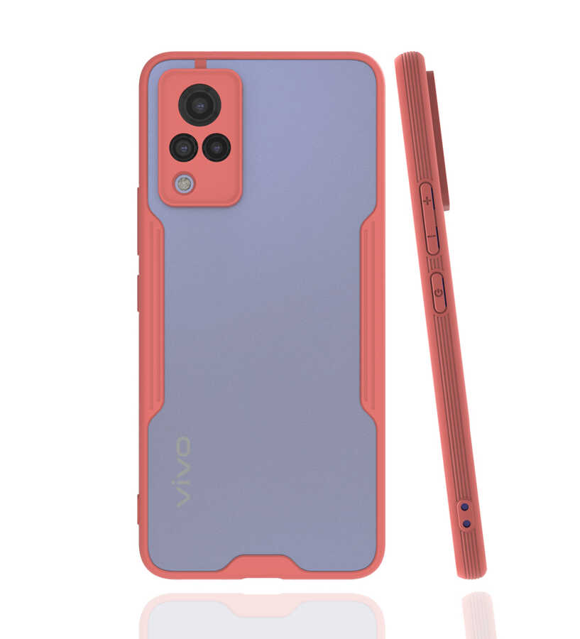 Vivo V21 Kılıf Tuhatu Parfe Kapak-Pembe