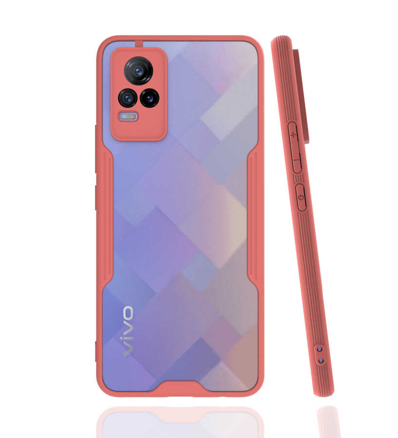 Vivo V21E Kılıf Tuhatu Parfe Kapak-Pembe