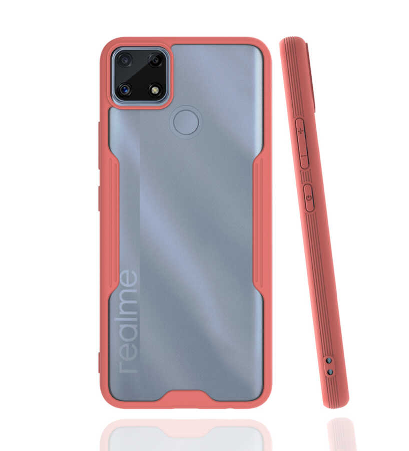 Realme C25 Kılıf Tuhatu Parfe Kapak-Pembe