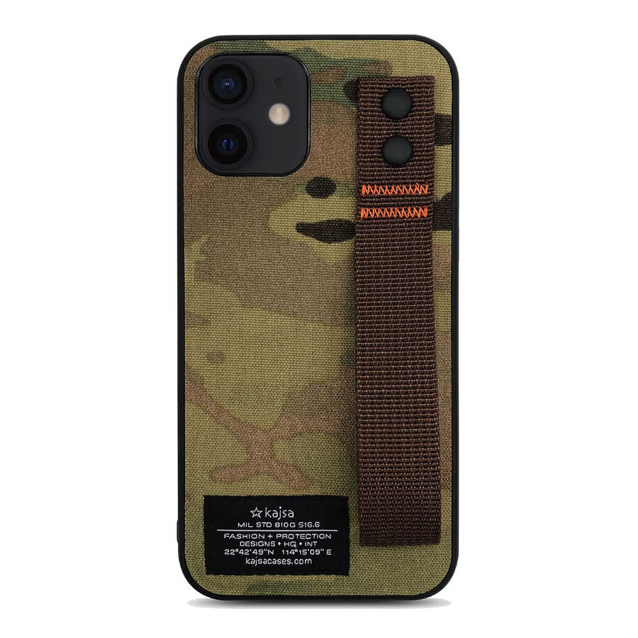 iPhone Uyumlu 12 Kılıf Kajsa Cordura Serisi Military Kapak