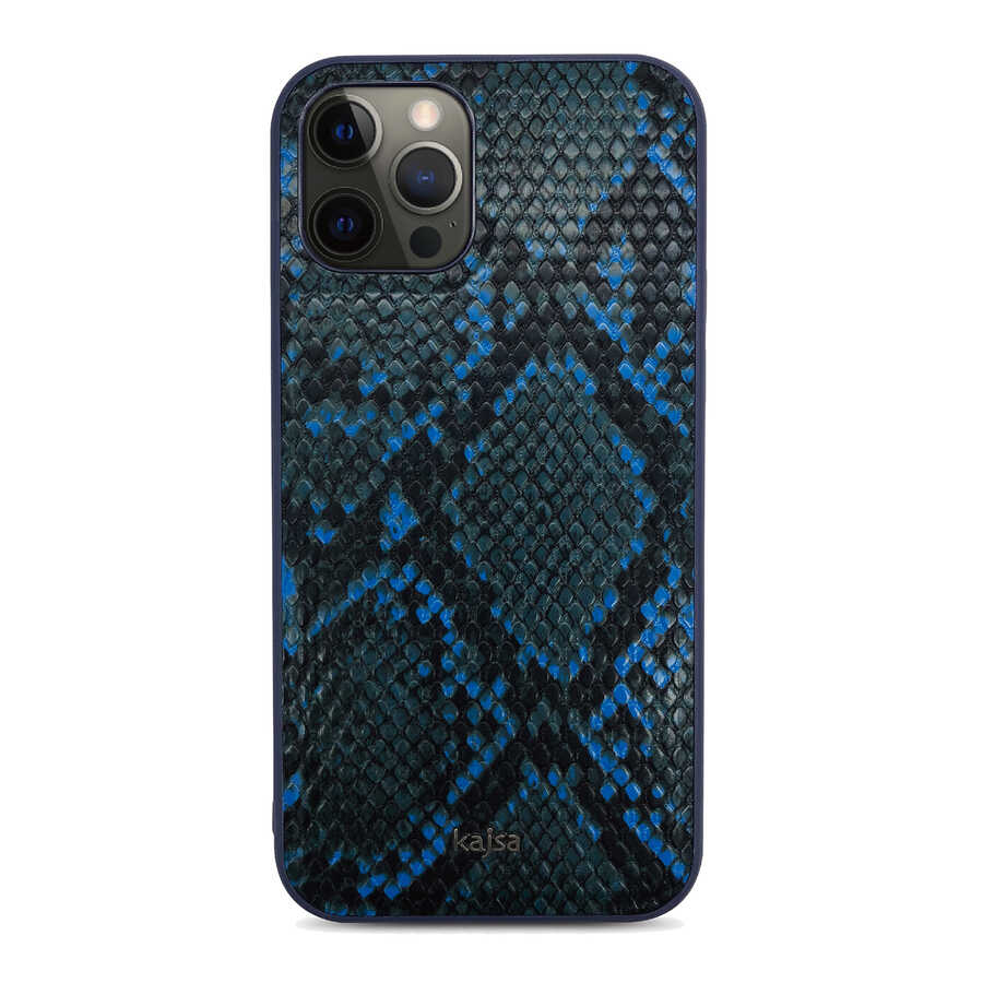 iPhone Uyumlu 12 Pro Kılıf Kajsa Glamorous Serisi Snake Pattern Kapak