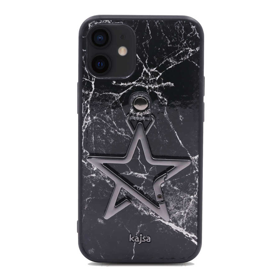 iPhone Uyumlu 12 Kılıf Kajsa Starry Serisi Marble Kapak-No3