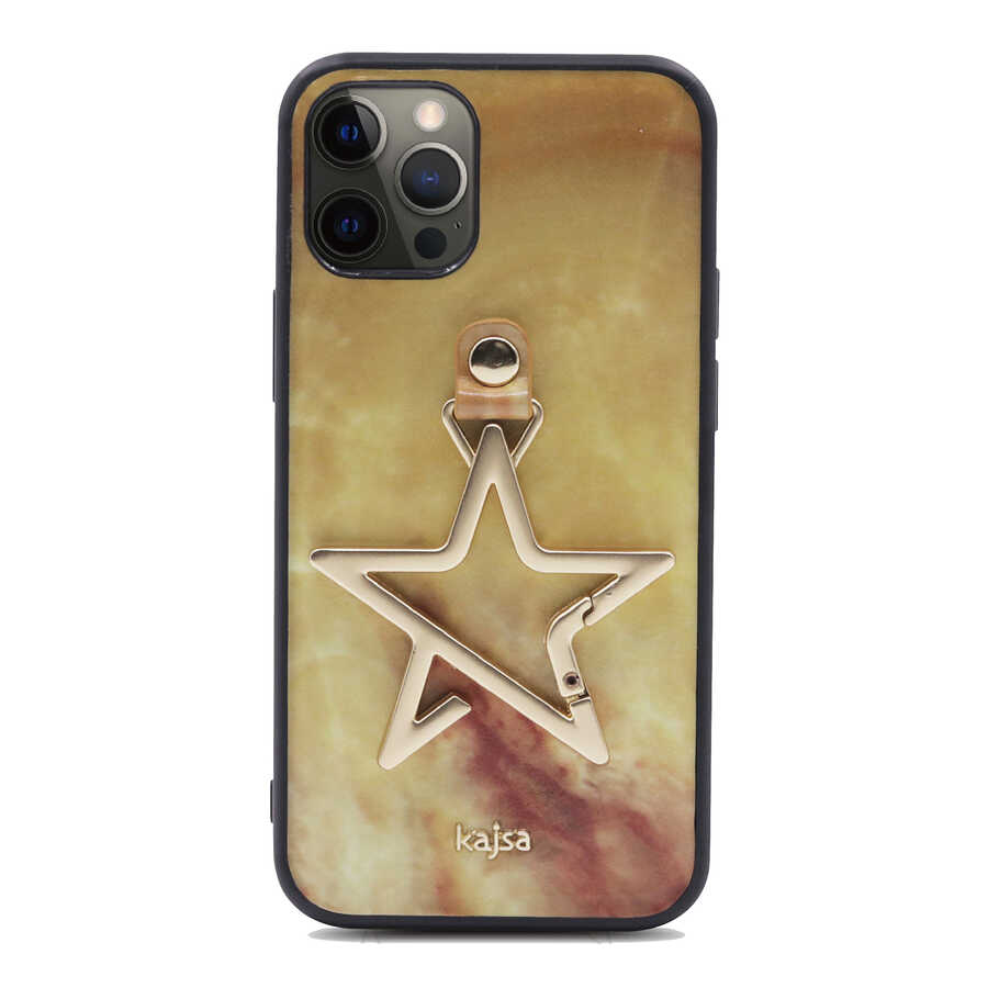 iPhone Uyumlu 12 Pro Kılıf Kajsa Starry Serisi Marble Kapak-No2