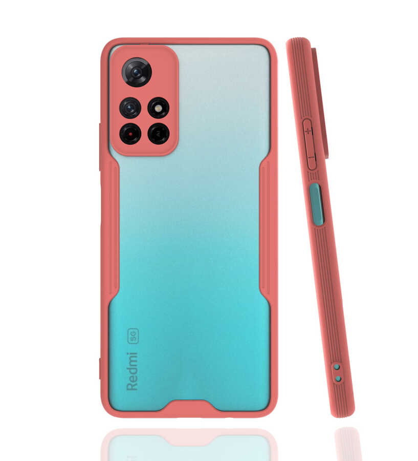 Xiaomi Uyumlu Redmi Note 11T 5G Kılıf Tuhatu Parfe Kapak-Pembe