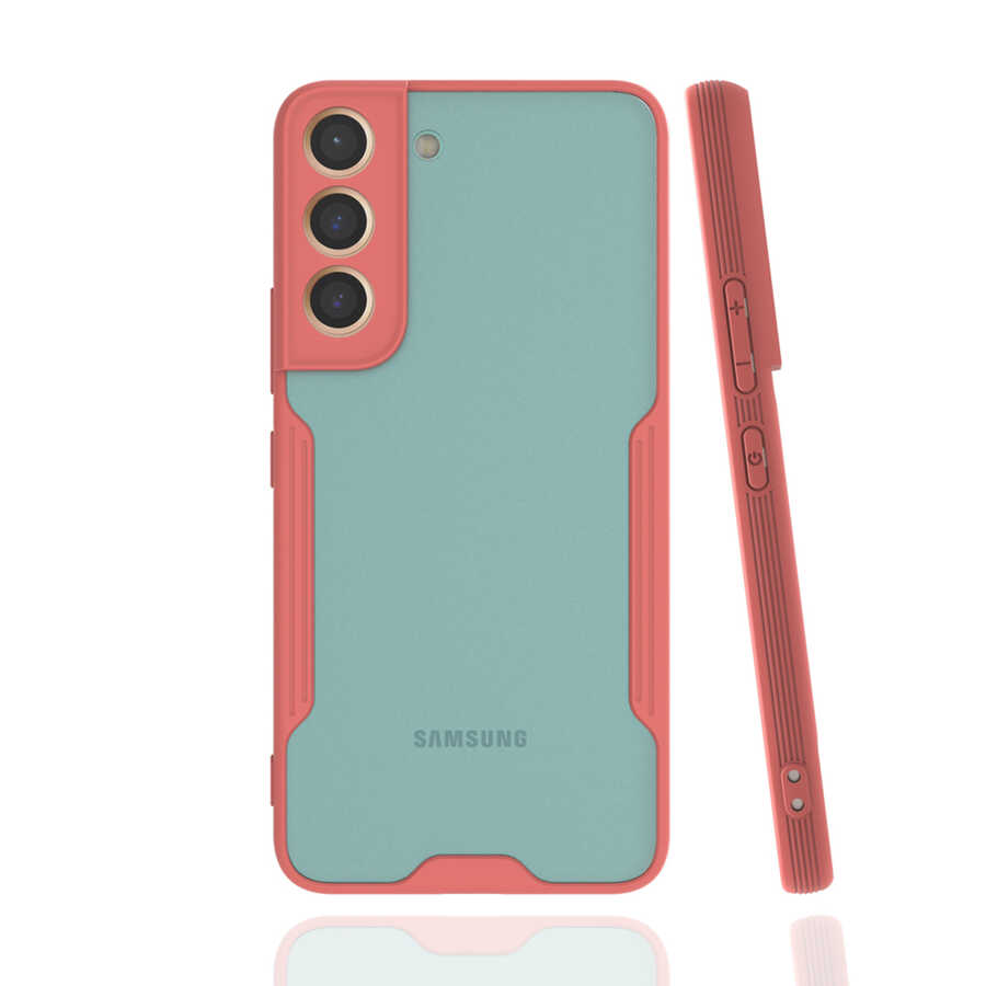 Galaxy Uyumlu S22 Kılıf Tuhatu Parfe Kapak-Pembe