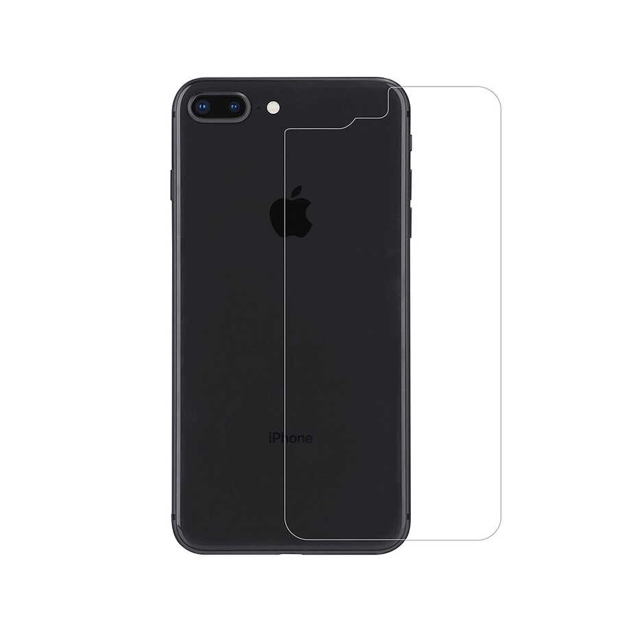 iPhone Uyumlu 7 Plus Tuhatu Back Maxi Cam Temperli Cam Arka Koruyucu