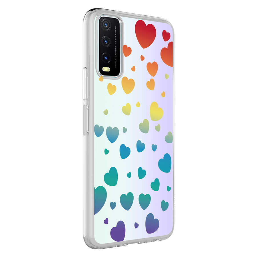 Vivo Y20 Kılıf Tuhatu M-Blue Desenli Kapak-Heart no3