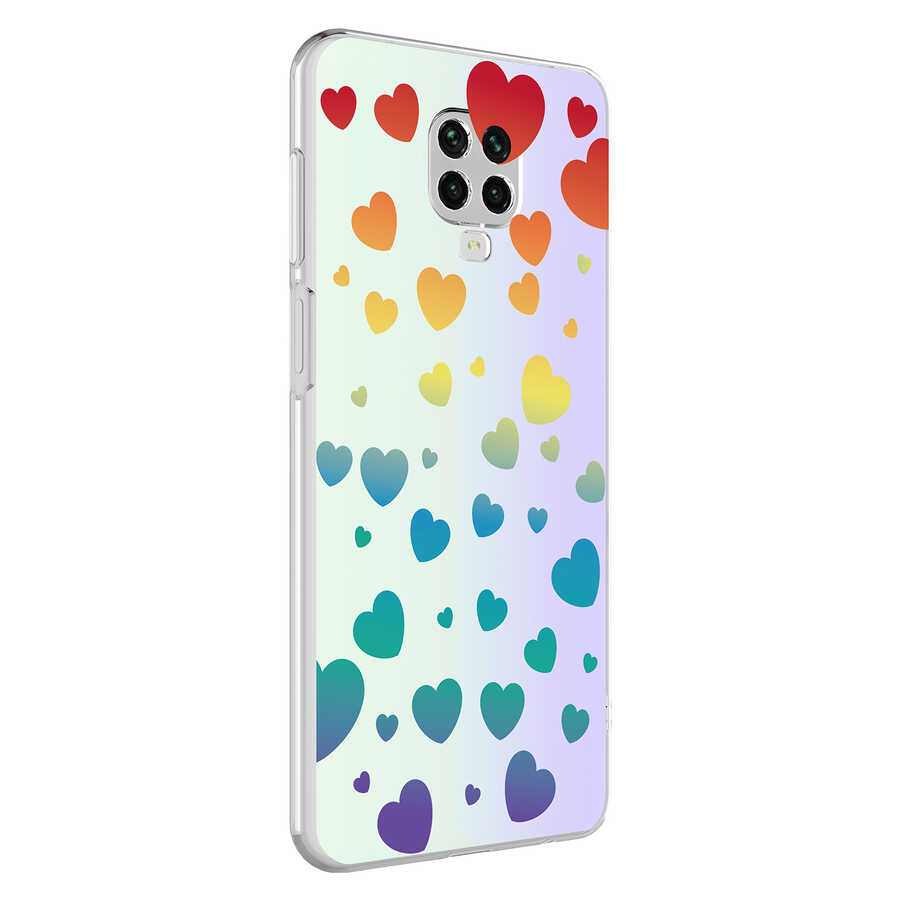 Xiaomi Uyumlu Redmi Note 9S Kılıf Tuhatu M-Blue Desenli Kapak-Heart no3