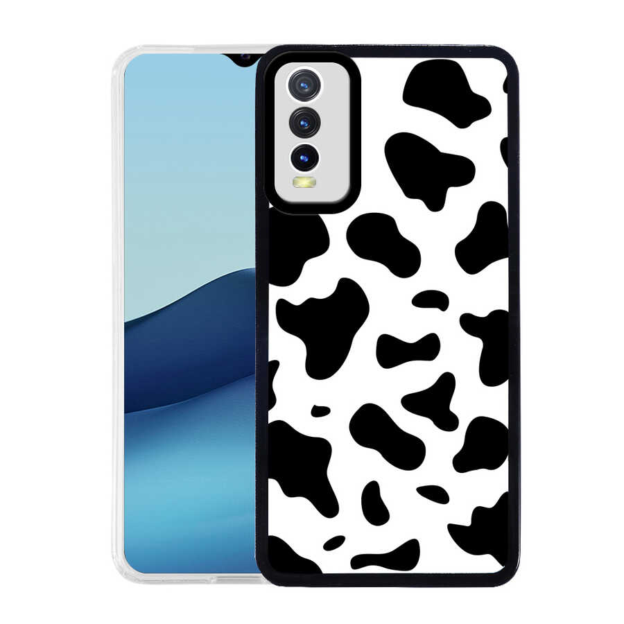 Vivo Y11S Kılıf Tuhatu M-Fit Desenli Kapak-Cow no1