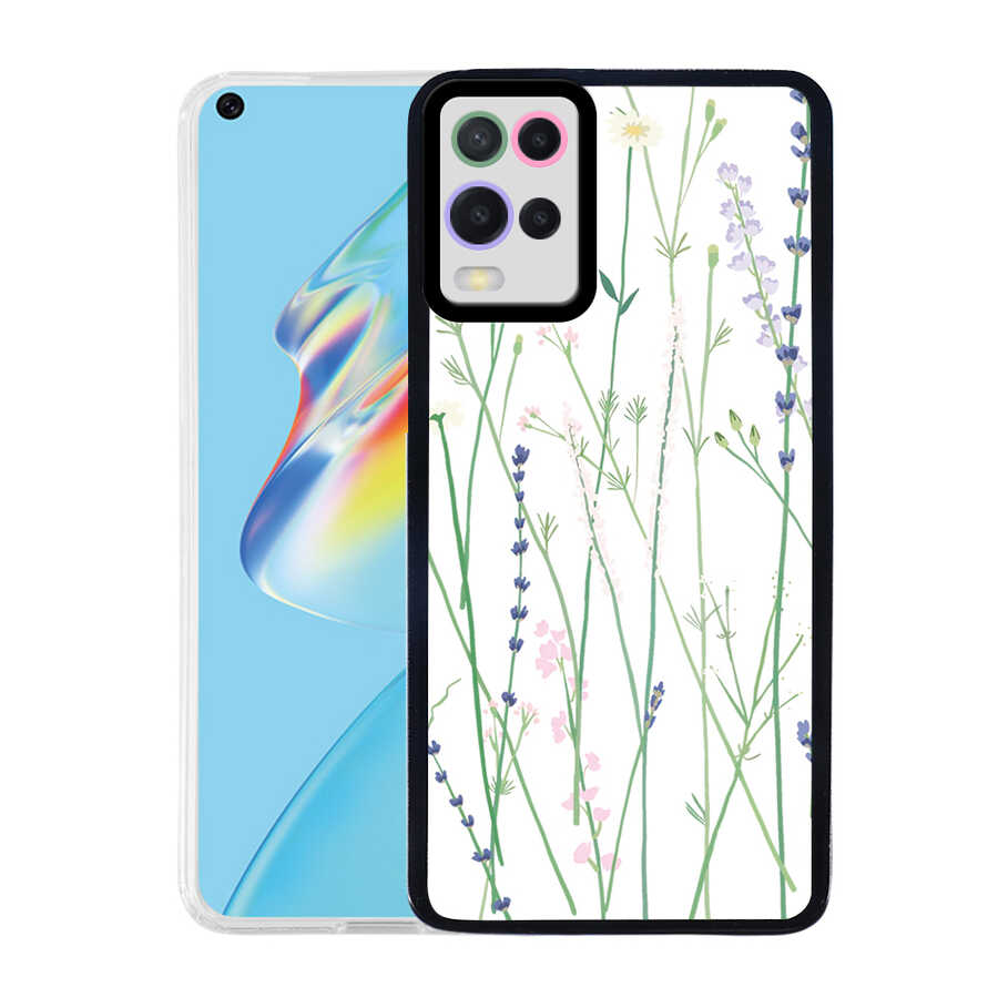 Oppo A54 4G Kılıf Tuhatu M-Fit Desenli Kapak-Flower no4