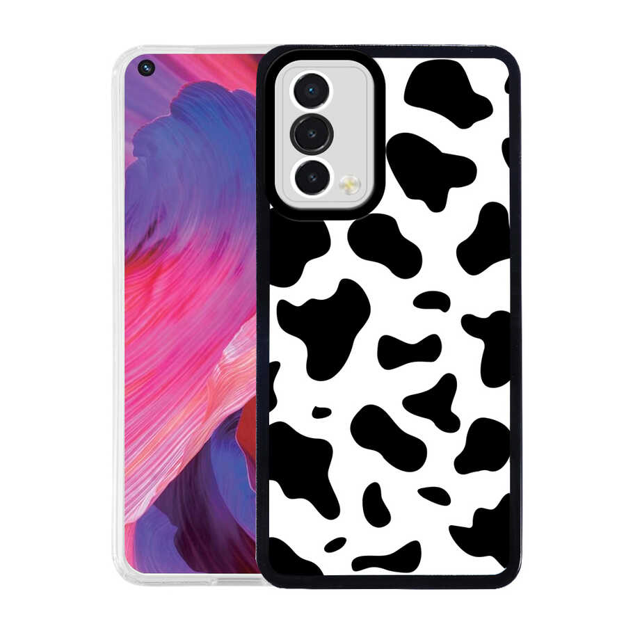 Oppo A74 4G Kılıf Tuhatu M-Fit Desenli Kapak-Cow no1