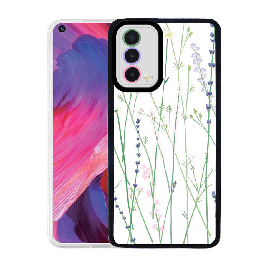 Oppo A74 4G Kılıf Tuhatu M-Fit Desenli Kapak-Flower no4