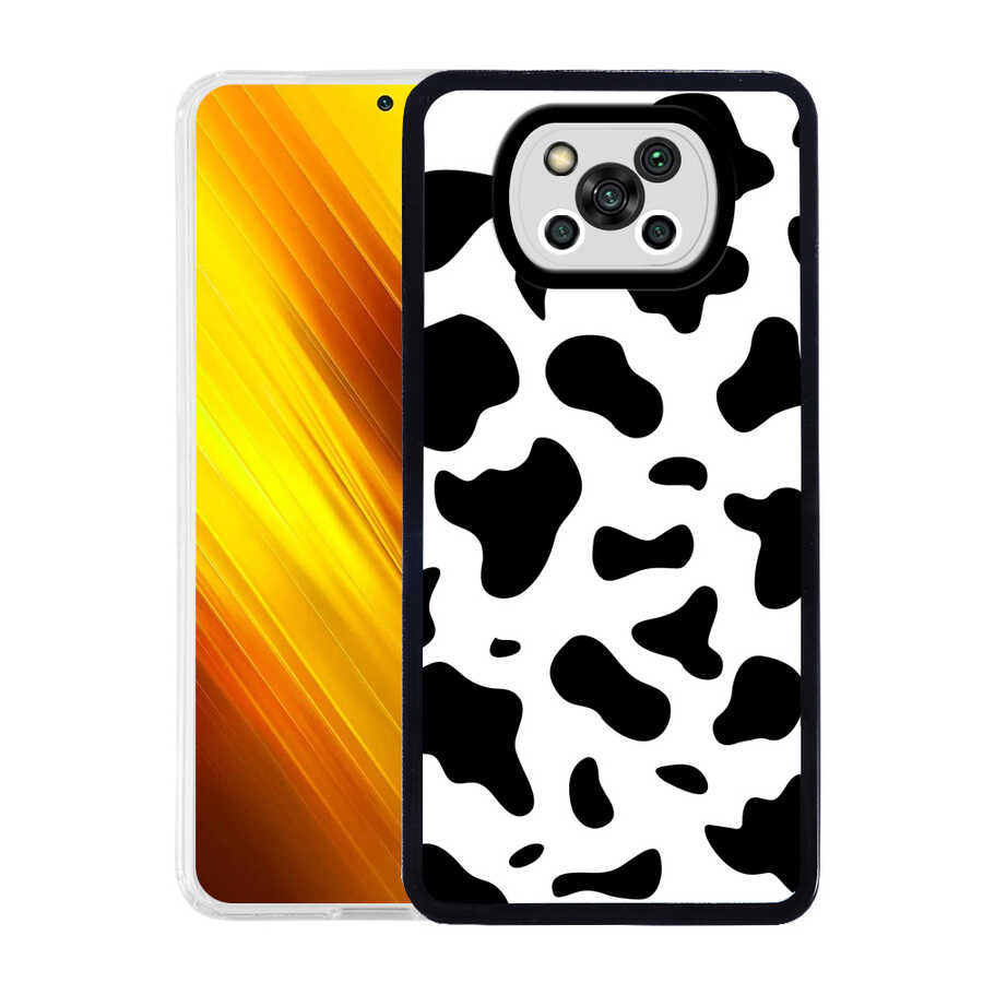 Xiaomi Uyumlu Poco X3 Kılıf Tuhatu M-Fit Desenli Kapak-Cow no1