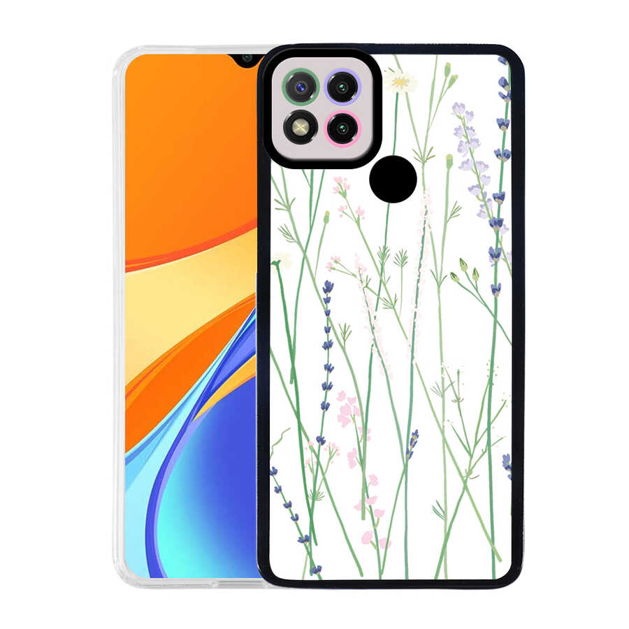 Xiaomi Uyumlu Redmi 9C Kılıf Tuhatu M-Fit Desenli Kapak-Flower no4