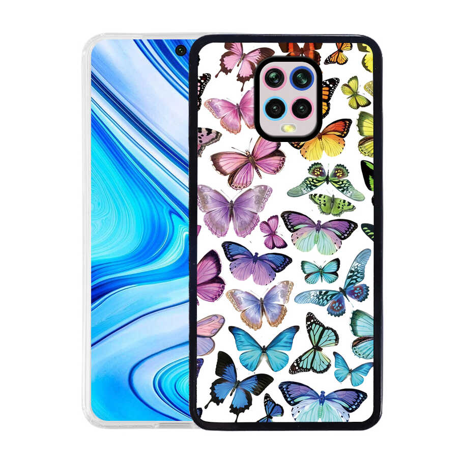 Xiaomi Uyumlu Redmi Note 9 Pro Kılıf Tuhatu M-Fit Desenli Kapak-Butterfly no3