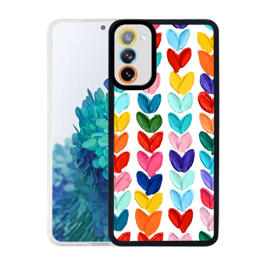 Galaxy Uyumlu S20 FE Kılıf Tuhatu M-Fit Desenli Kapak-Heart no6