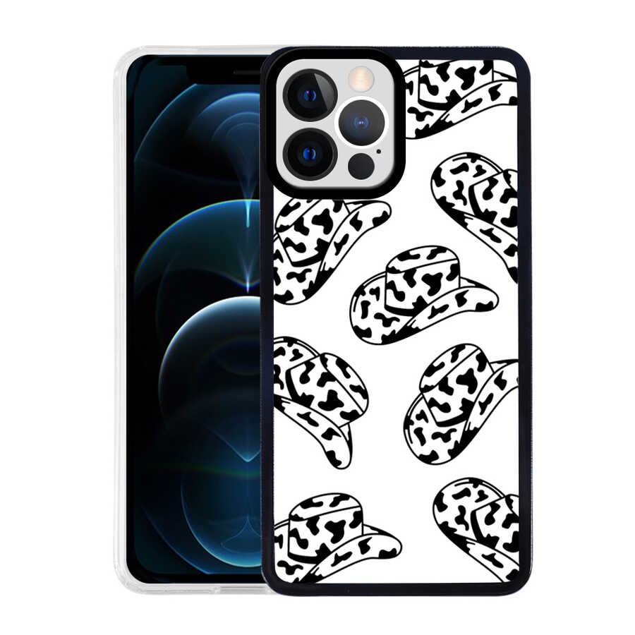 iPhone Uyumlu 12 Pro Kılıf Tuhatu M-Fit Desenli Kapak-Hat no5