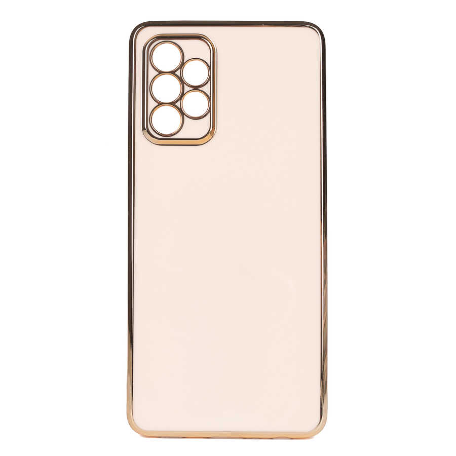 Galaxy Uyumlu A72 Kılıf Tuhatu Bark Kapak-Rose gold