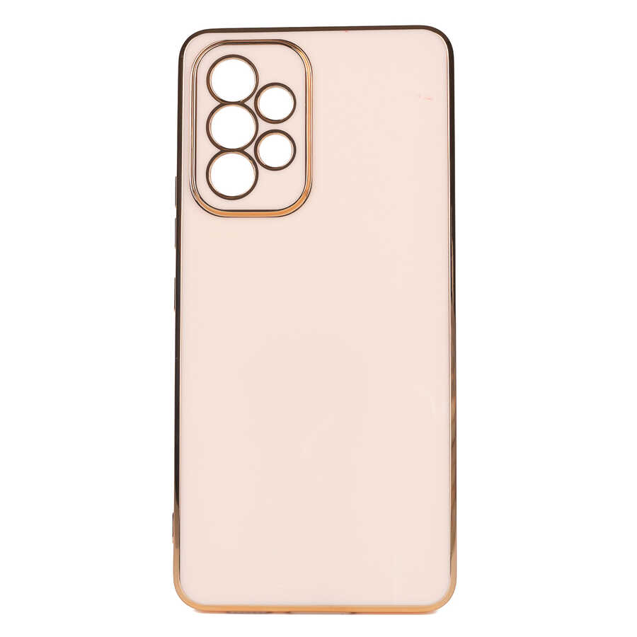 Galaxy Uyumlu A53 5G Kılıf Tuhatu Bark Kapak-Rose gold