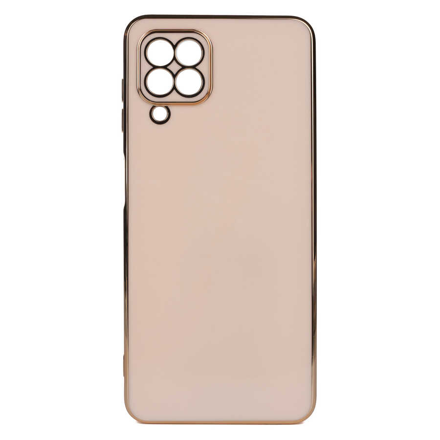 Galaxy Uyumlu A22 4G Kılıf Tuhatu Bark Kapak-Rose gold