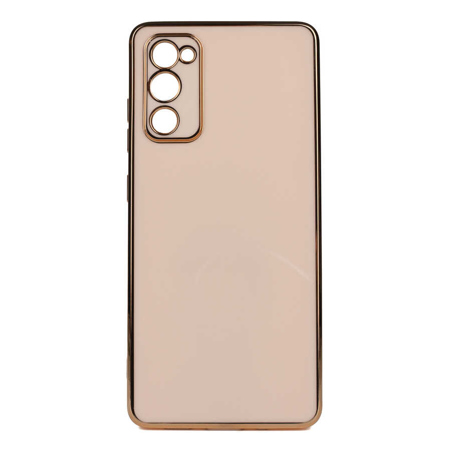 Galaxy Uyumlu S20 FE Kılıf Tuhatu Bark Kapak-Rose gold