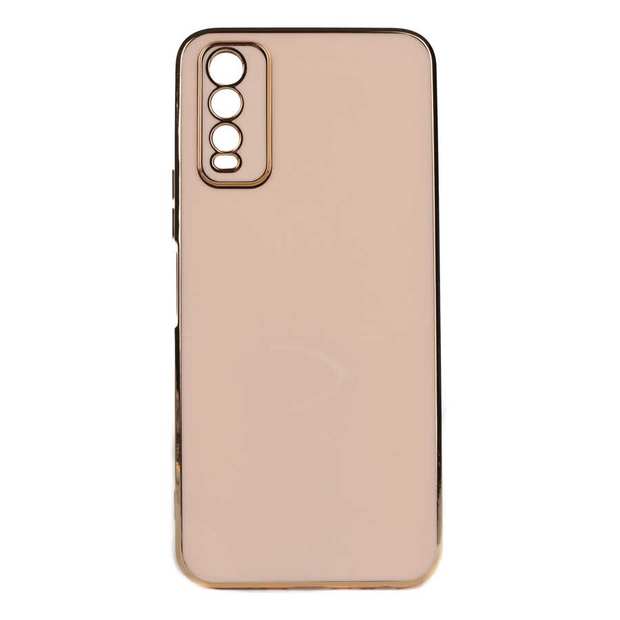 Vivo Y20 Kılıf Tuhatu Bark Kapak-Rose gold