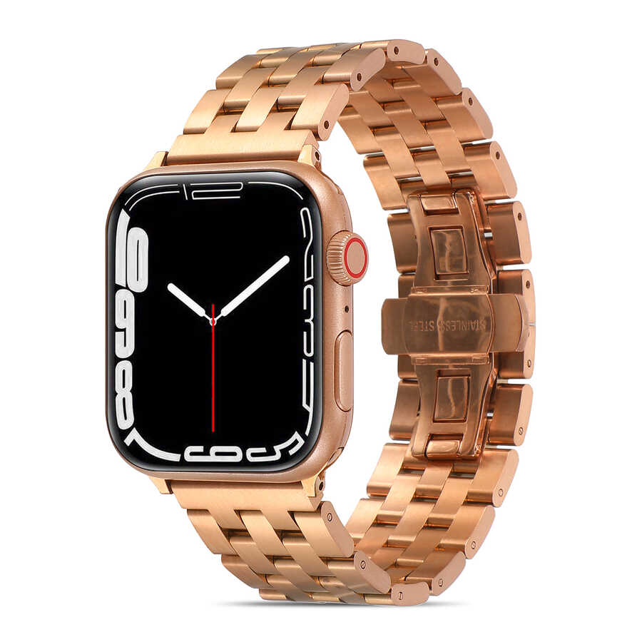 Watch 40mm Stone Metal Kordon-Rose gold