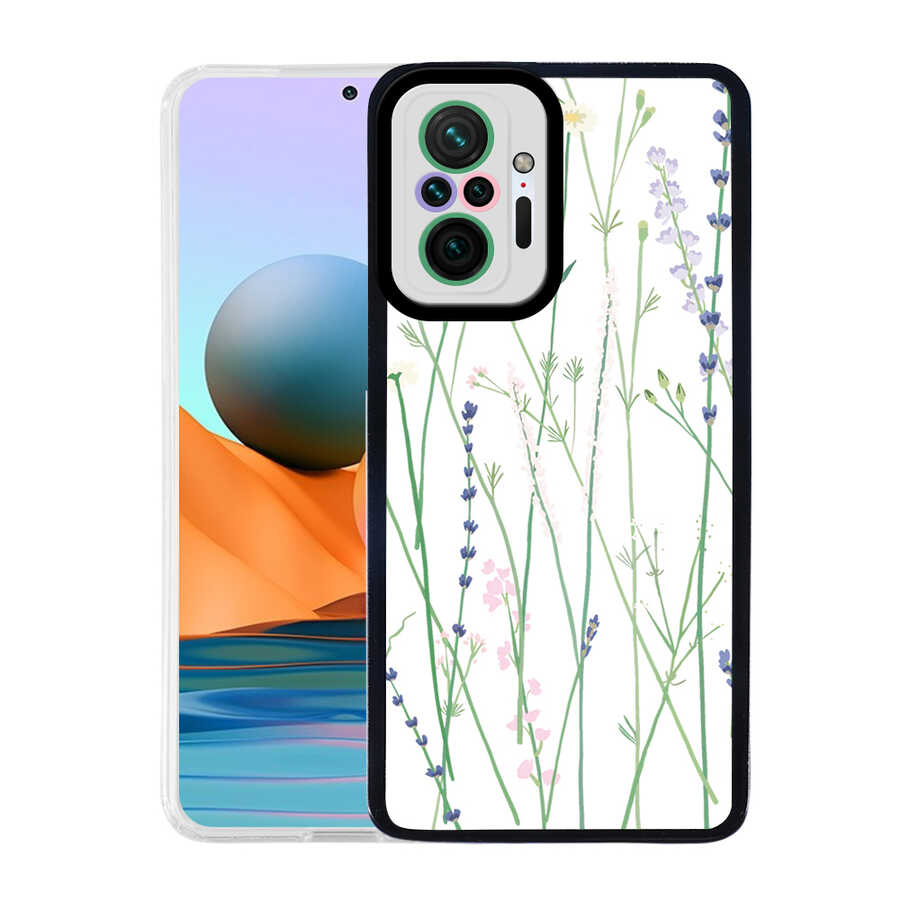 Xiaomi Uyumlu Redmi Note 10 Pro Kılıf Tuhatu M-Fit Desenli Kapak-Flower no4