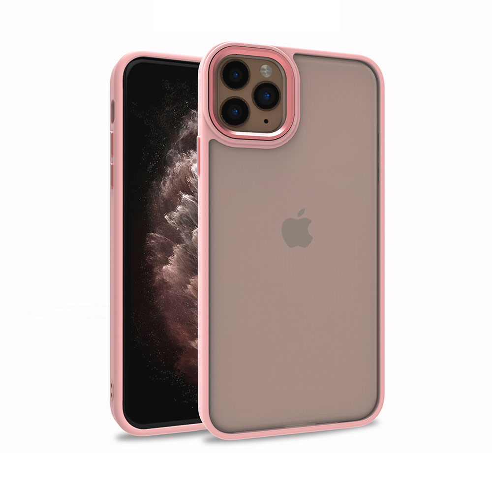 iPhone Uyumlu 12 Pro Kılıf Tuhatu Flora Kapak-Rose gold