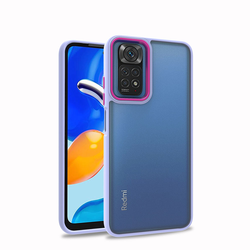 Xiaomi Uyumlu Redmi Note 11 Pro 5G Kılıf Tuhatu Flora Kapak-Lila