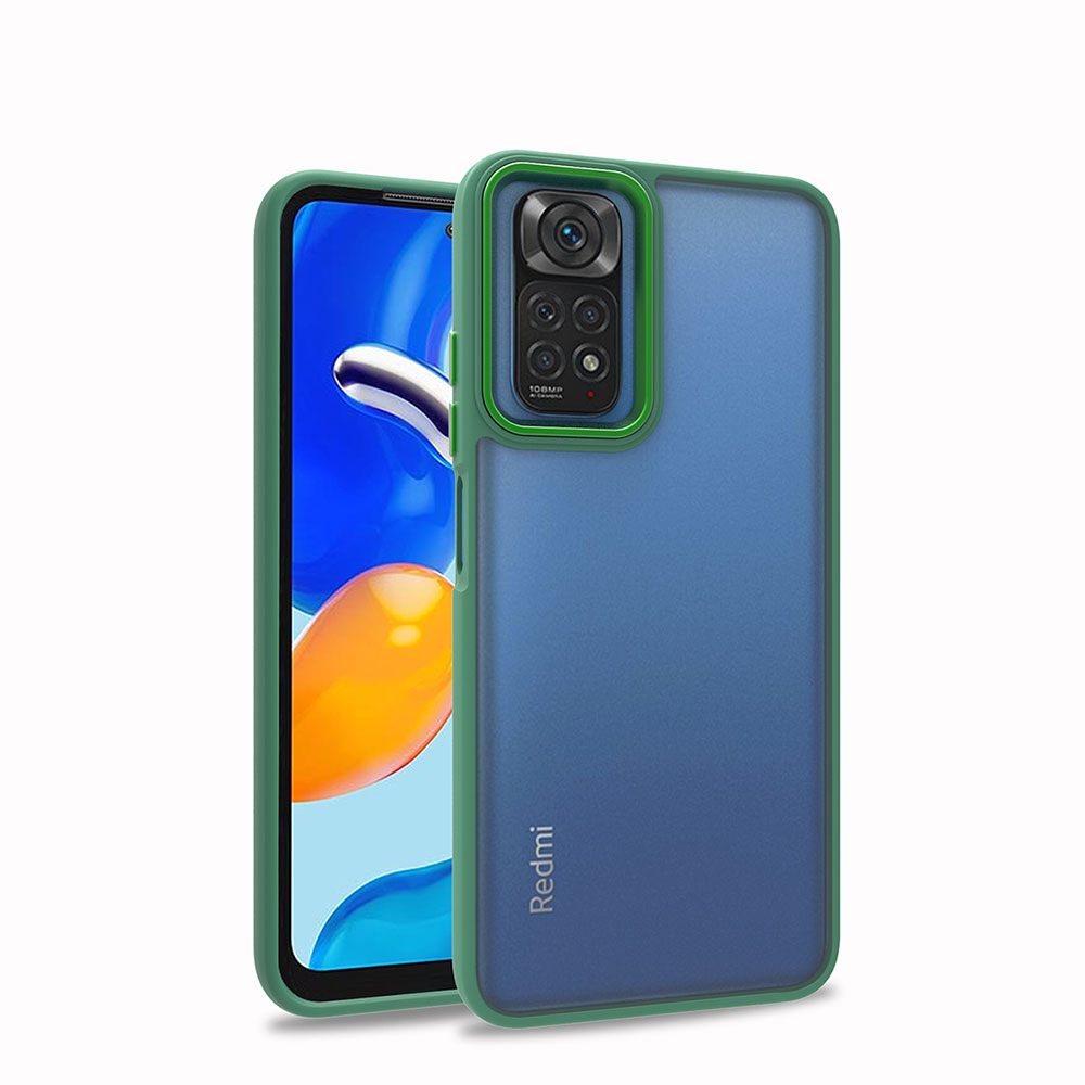 Xiaomi Uyumlu Redmi Note 11 Pro 5G Kılıf Tuhatu Flora Kapak-Yeşil