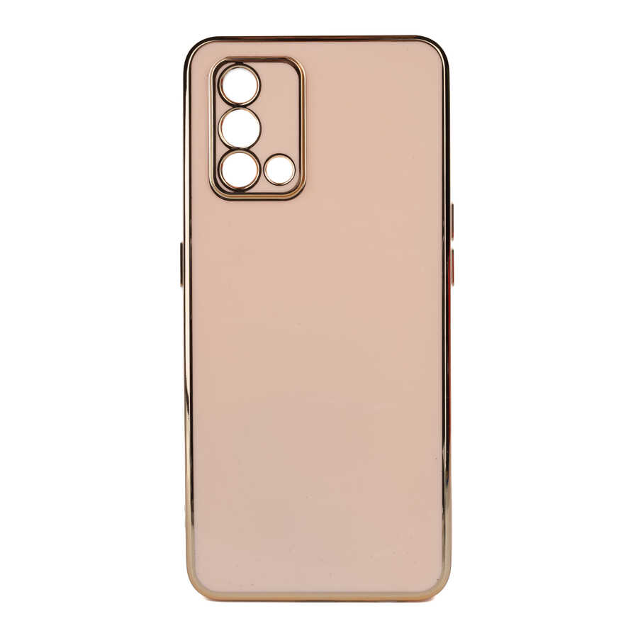 Oppo A74 4G Kılıf Tuhatu Bark Kapak-Rose gold