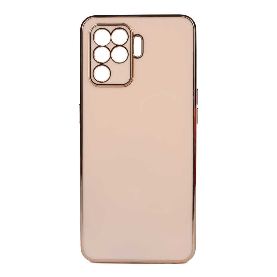 Oppo Reno 5 Lite Kılıf Tuhatu Bark Kapak-Rose gold