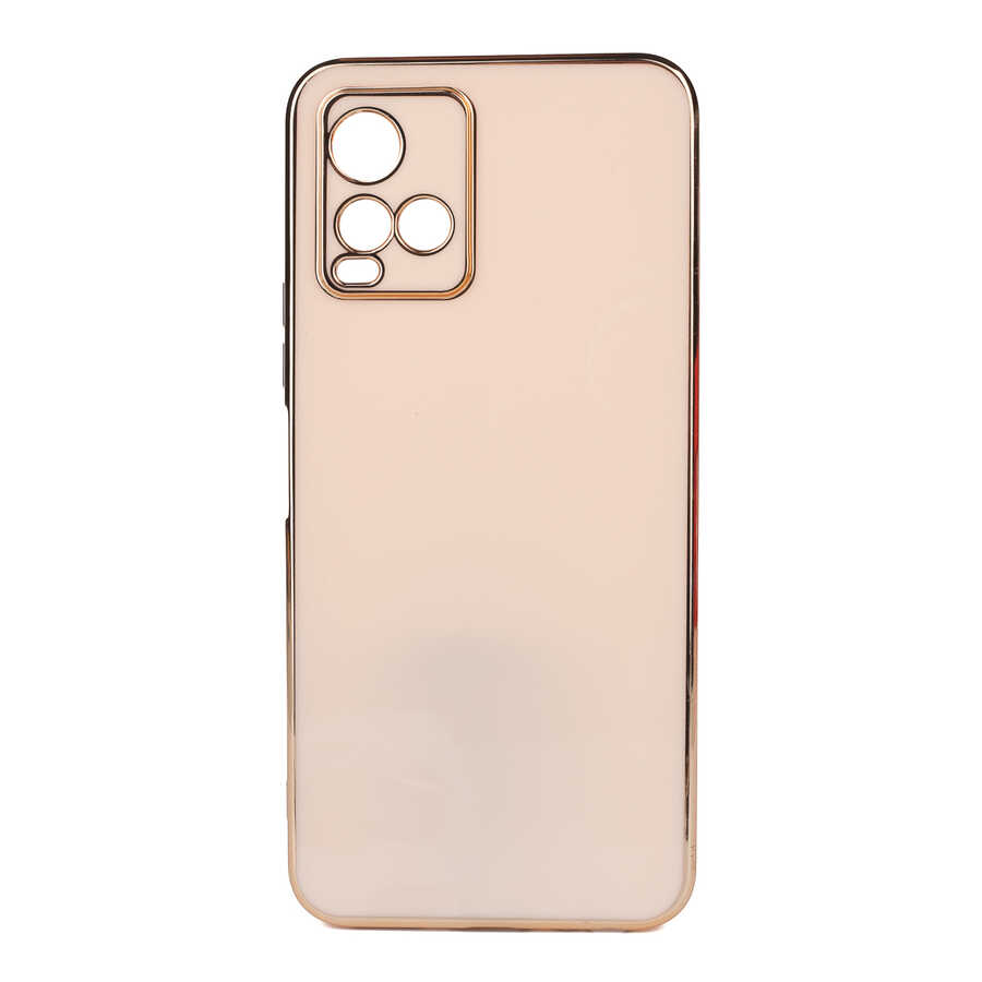 Vivo Y21S Kılıf Tuhatu Bark Kapak-Rose gold